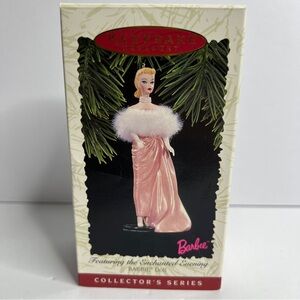 Barbie Keepsake Ornament in Pink Gown Enchanted Evening 1996 Third in Series